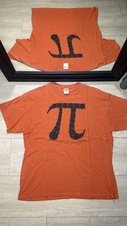 Y2K 2000s Pi Symbol Logo Graphic & Pi Mathematic Formula Shirt
