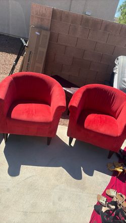 Red chairs