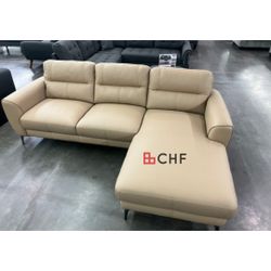 Leather 2 Pc Living Room Sectional Sofa 