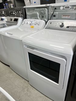GE Electric Top Load Washer & Dryer Set