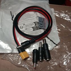 DC Power Cable with XT60 Connector and Adapters
