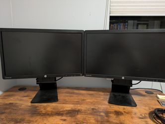 Two HP 22" Monitors