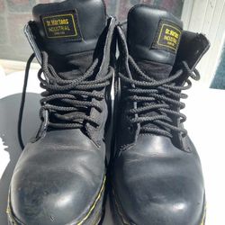 work boots Dr Martens Size 8  Steel Toe Safety Shoes Slip  Resistant  $40