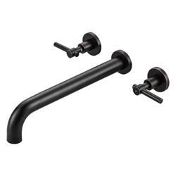 2-Handle Wall Mounted Lever Handle Antique Bathtub Roman Tub Faucet : $97.42