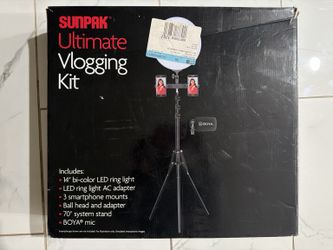 Sunpak Ultimate Vlogging Kit 14” LED Ring Light