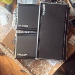 3- Like New Kicker Cxa-1800.1 Sold As Set Of 3