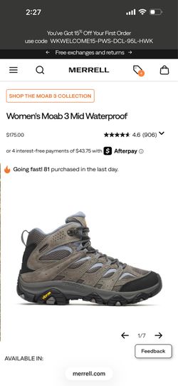 Hiking shoes