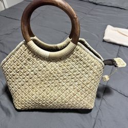 Beach straw bag