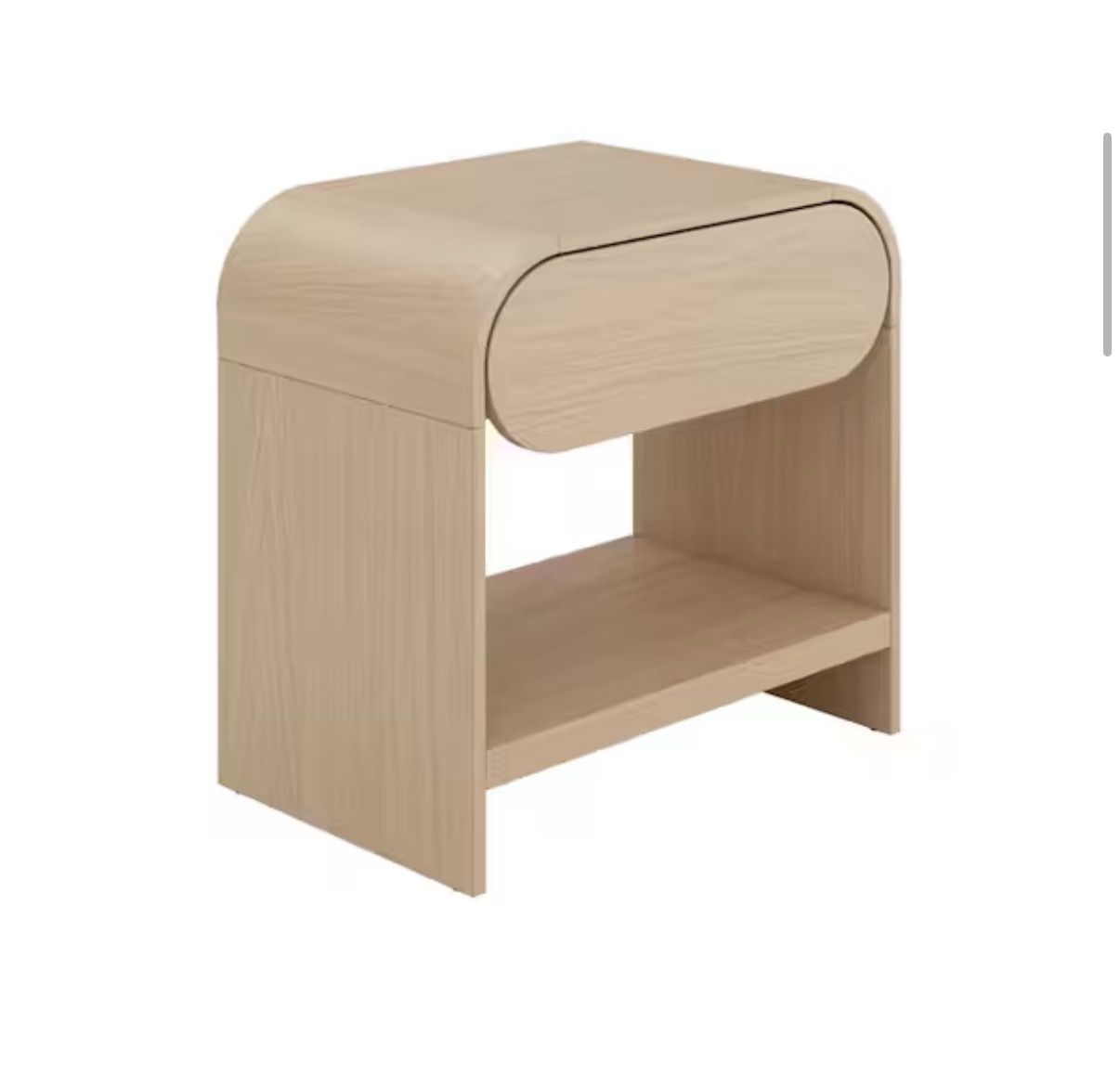  Mid-Century Modern Iris Light Oak Nightstand