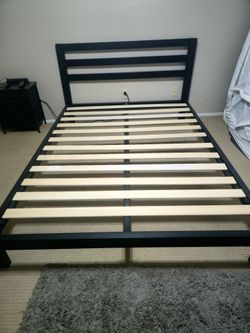 King sized platform bed frame