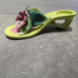 Diane's Happy Toes Tea Light Holder with Pansies