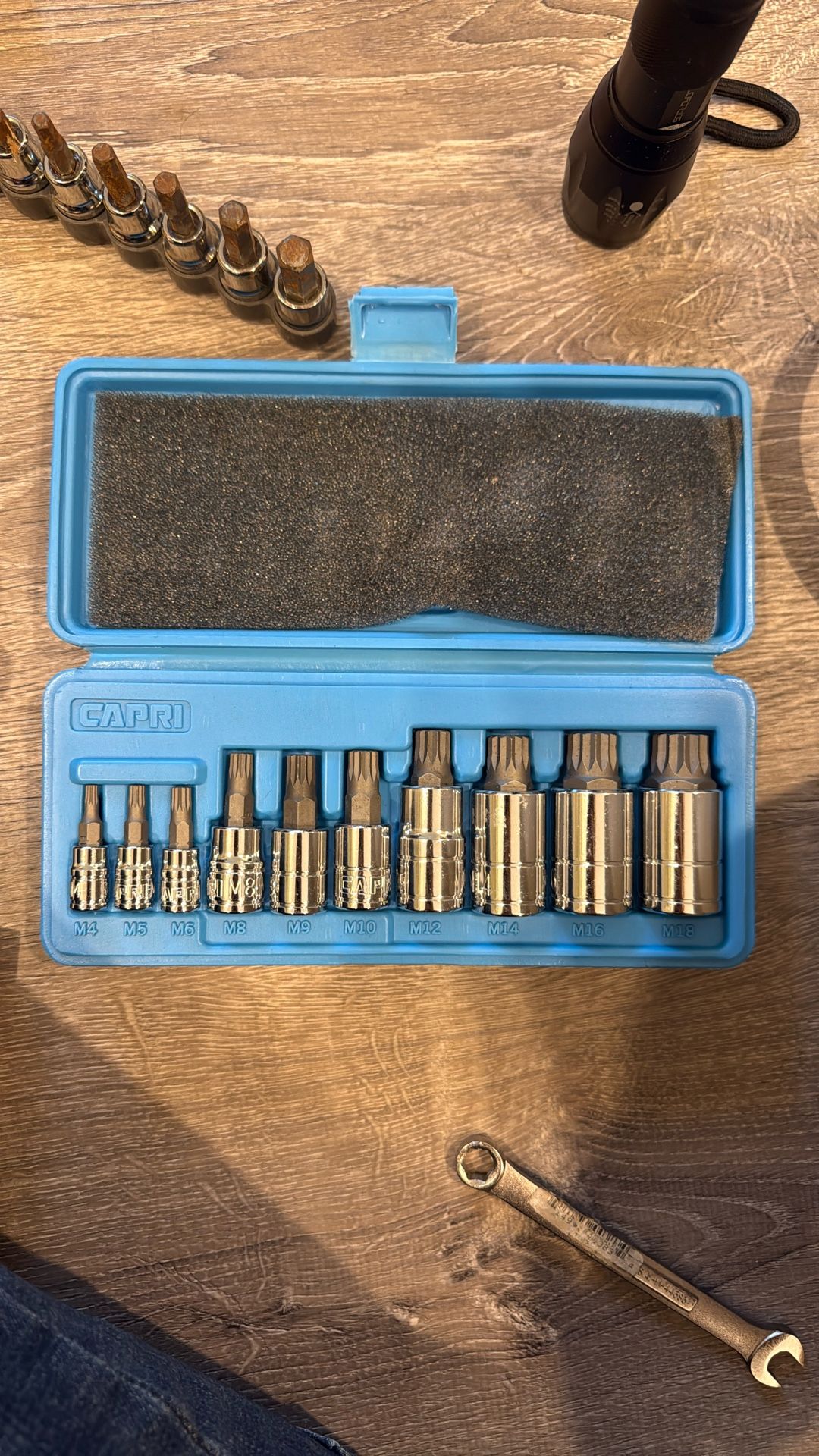 Capri Tools XZN Triple Square Bit Socket Set