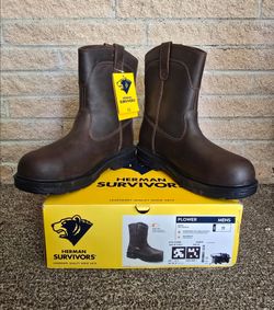 New Nuevas Size 11 Work Boots Steel Toe Water Proof Botas Para Trabajar Impermeable Con Casquillo