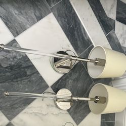 2 Visual Comfort Suzanne Kasler Camille Large Tail Sconces