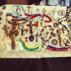 Vintage Catholic Religious Jewelry Assorted Huge Lot