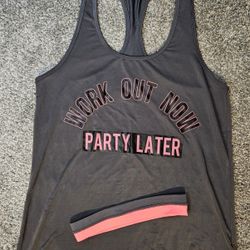 NWOT Tank with Matching Headband XS