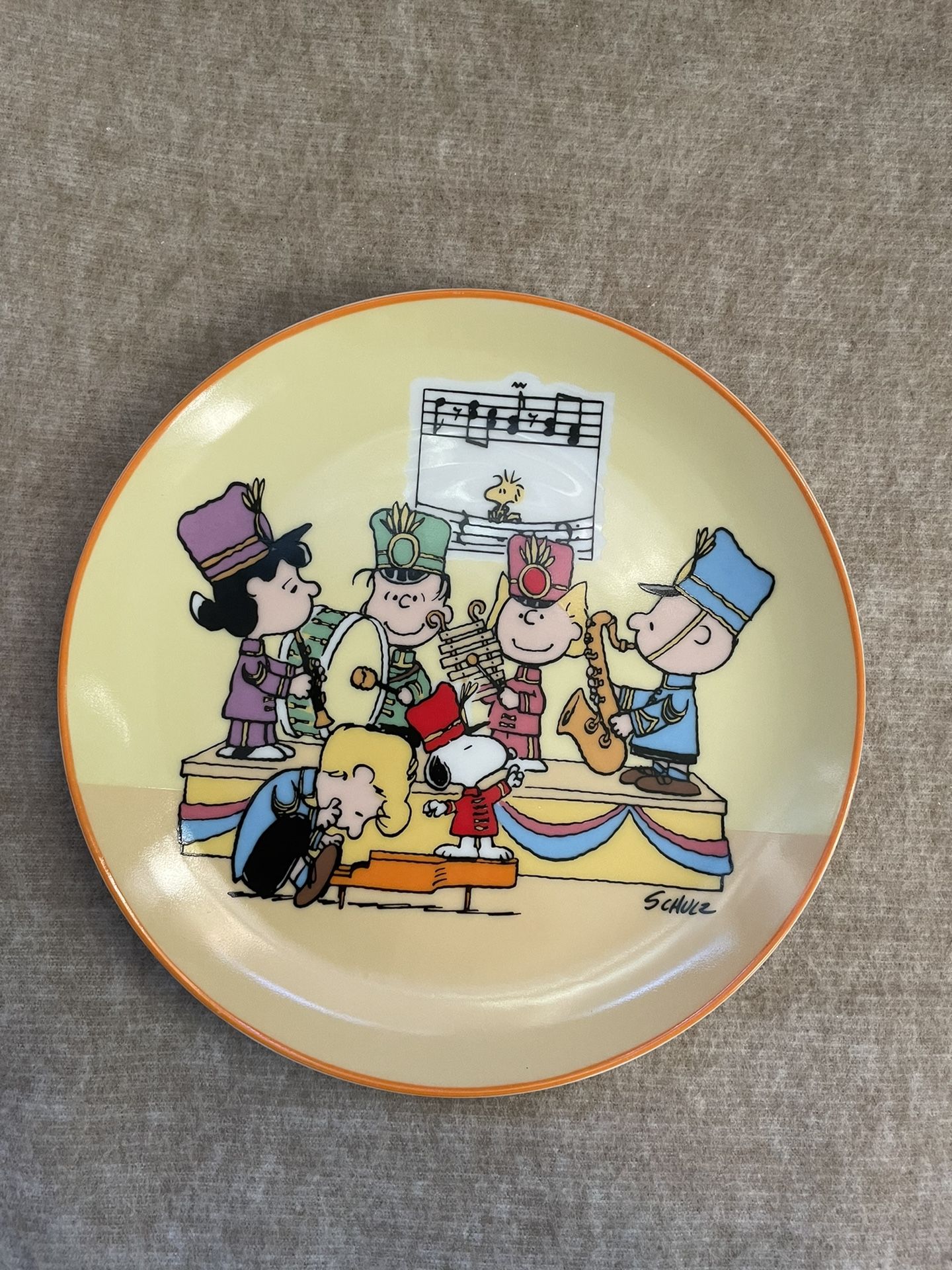 Peanuts In Concert 1983 Annual Collector Plate 7 3/4” - Perfect Condition