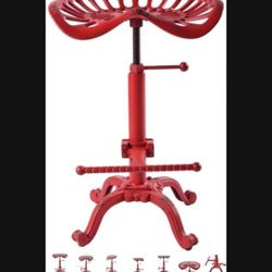 Red iron chair