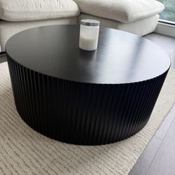 Sleek and modern round coffee table