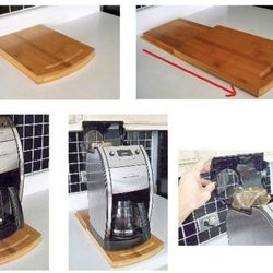 Expandable Appliance Organizer-bamboo