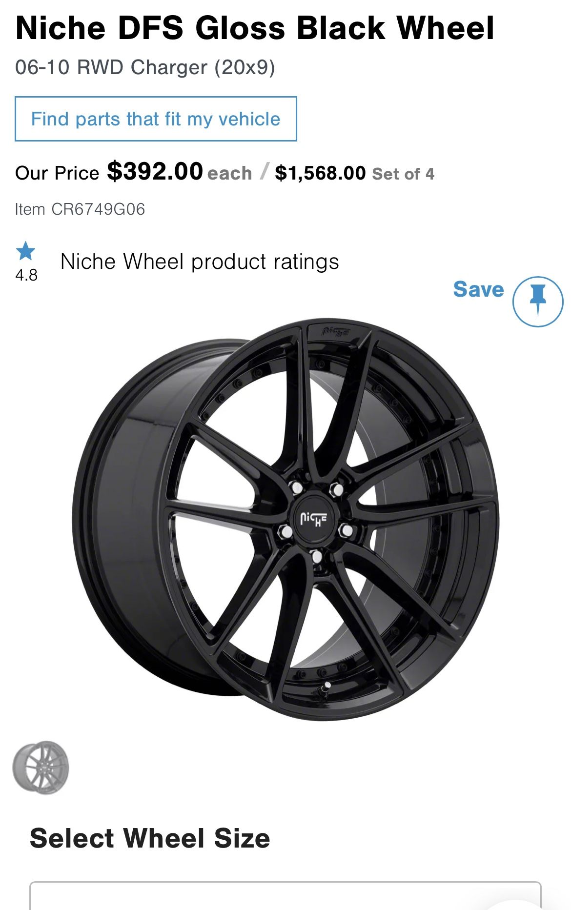 Niche Rims 20 Inch Black