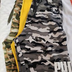 Puma Mens Fleece Shorts Size Medium 3 Set