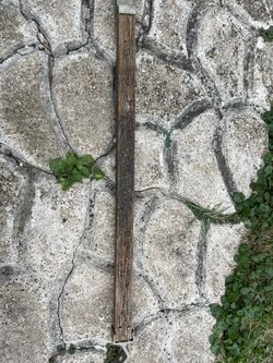 Vintage Electrical Pole Part Wood