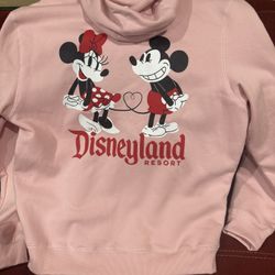 2026 Disneyland Valentines Day Hooded Zip Up Sweater 