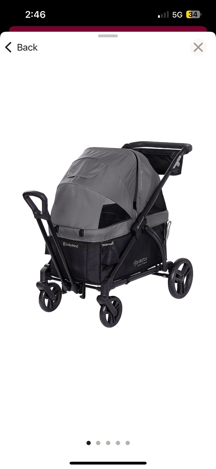 Baby Trend Navigator 2-1 Stroller Wagon