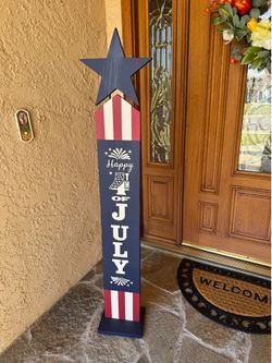 4 th of July Porch Decoration .