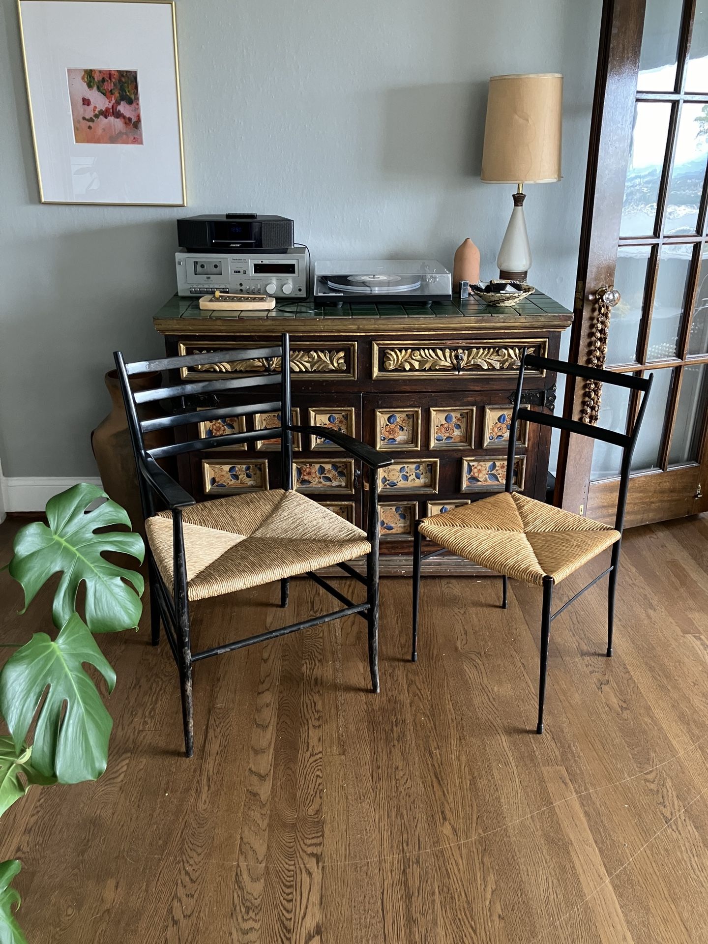 Gio Ponti Superleggera Enrico Delmonte Style MCM Vintage Chairs