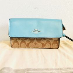 Coach Fold Over  Wristlet