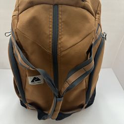 Ozark Trail 35 Ltr Convertible Backpack Duffel, Durable Polyester, Brown