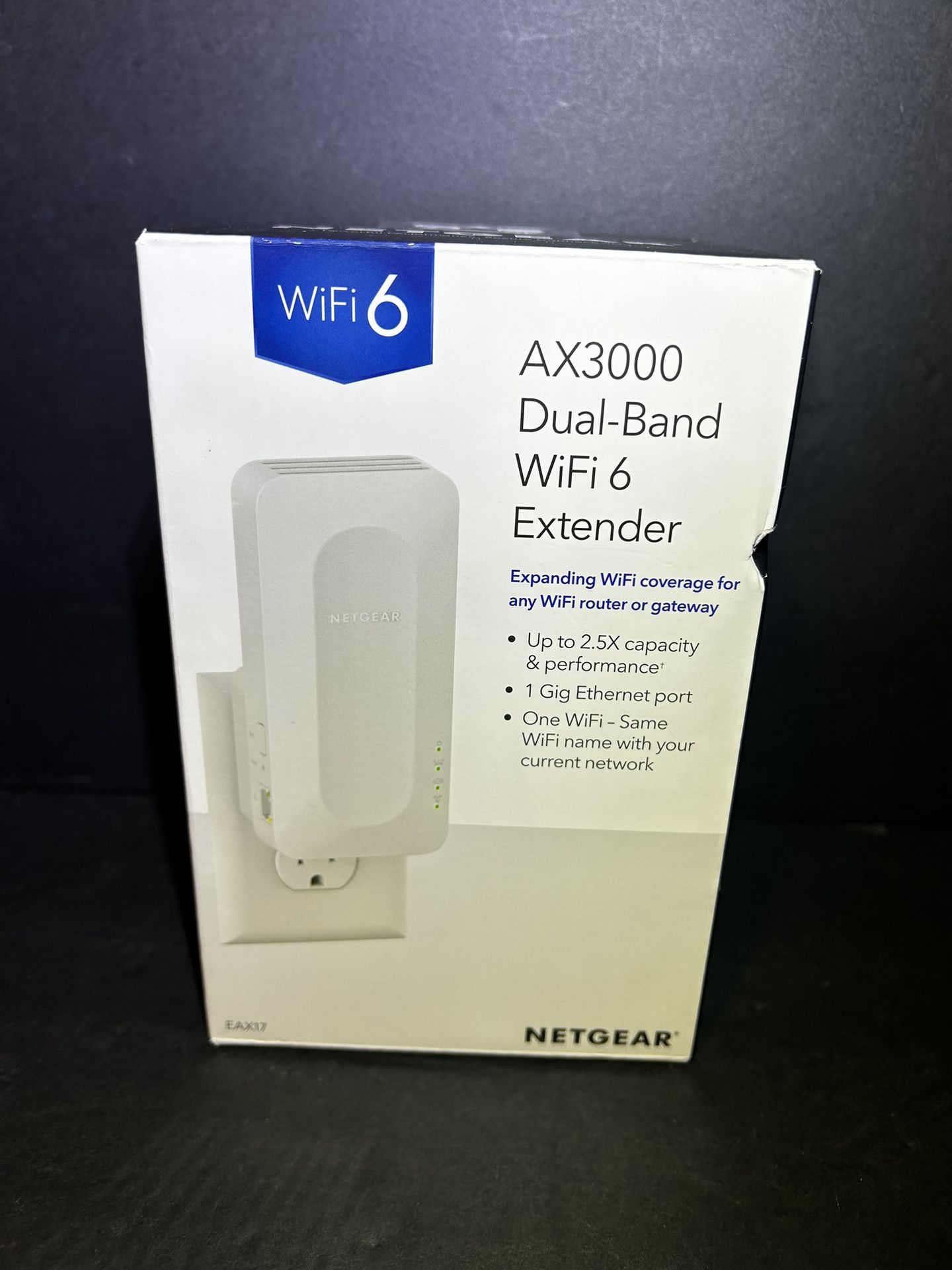 NETGEAR WiFi 6 Mesh Range Extender (EAX17) - Add up to 1,500 sq. ft. and 20+ Devices with AX3000 Dual-Band Wireless Signal Booster & Repeater (up to 3