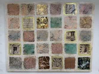 Monumental Lee Reynolds Vanguard Studios Mixed Media Abstract Painting – 40x50