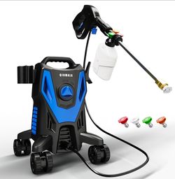 4800PSI PowerWasher with 4 Quick Connect Nozzles, Foam Cannon