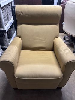 IKEA Tan Fabric Upholstered Armchair