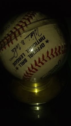 Autographed baseball
