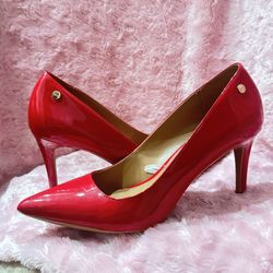 Ck Red High Heels. Size 7