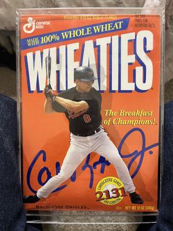 Cal Ripken Wheaties Cereal Box " 1996 "