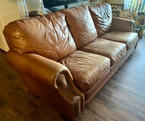 FREE Genuine Leather 3 Seater Couch