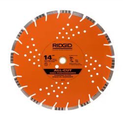 RIDGID 14 in. All-Cut Diamond Blade=Rid-1
