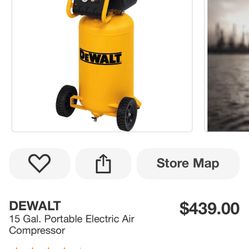 Dewalt  15 Gallon Portable Electric Air Compressor 
