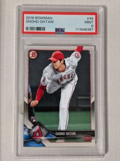 2018 Bowman Shohei Ohtani PSA 9