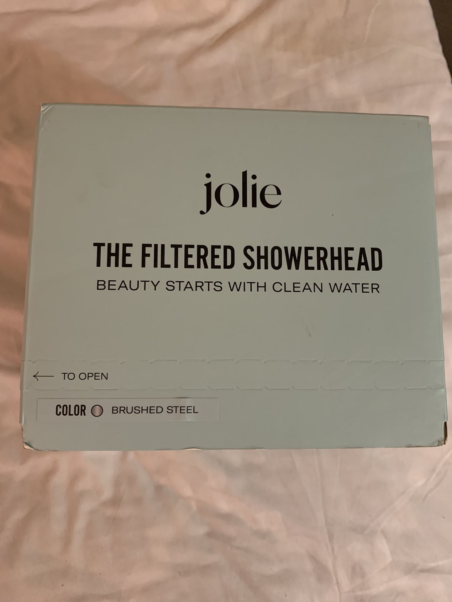 *NEW & SEALED* JOLIE FILTERED SHOWER HEAD- Brushed Steel