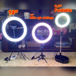 Ringlights With Remote And Desk Tripod