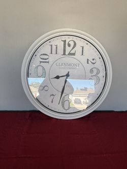 Large White Wall Clock