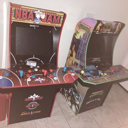 Arcade Arcade1Up NBA JAM Home Arcade Machine, 3 Games in 1, 4 Foot Cabinet with Riser $679.99