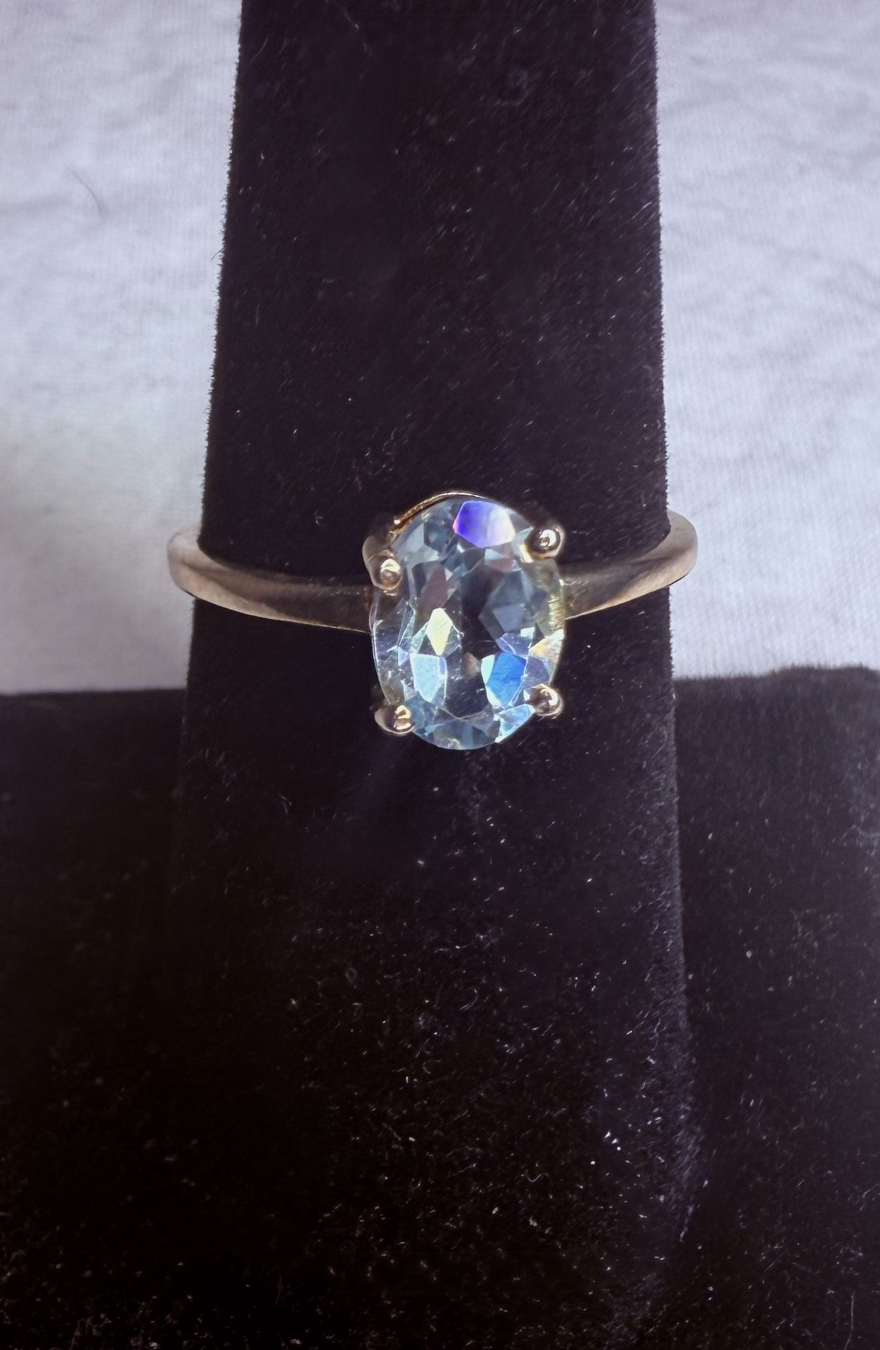 Sterling Silver Blue Topaz Ring