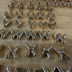 Gold Balloon Bubble Letter Initial Charms – A–Z, Custom Jewelry Letters